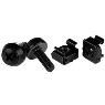 STARTECH M5 Screws & Cage Nuts - 50 Pack Black