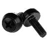 STARTECH M5 Mounting Screws - 100 Pack Black