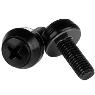 STARTECH M6 Mounting Screws - 50 Pack Black
