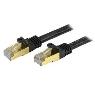 STARTECH 7 FT SHIELDED CAT6A PATCH CABLE - BLACK