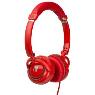 VERBATIM ON-EAR STREET AUDIO HEADPHONES - RED