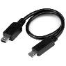 STARTECH 8in Micro USB to Mini USB OTG Cable M/M