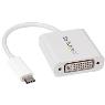 STARTECH USB-C to DVI Adapter - White