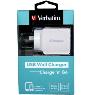 VERBATIM USB WALL CHARGER DUAL PORT 3.4A - WHITE