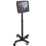COMPULOCKS RISE FREEDOM-ROLLING FLOOR POLE STAND BK