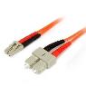 STARTECH 5M MULTIMODE FIBER PATCH CABLE LC - SC