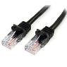 STARTECH 5M BLACK SNAGLESS UTP CAT5E PATCH CABLE