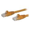 STARTECH 0.5m Orange Snagless Cat6 Patch Cable
