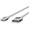 BELKIN MIXITUP DURATEK MICRO USB CABLE SILVER