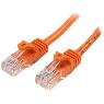 STARTECH 0.5m Orange Snagless Cat5e Patch Cable